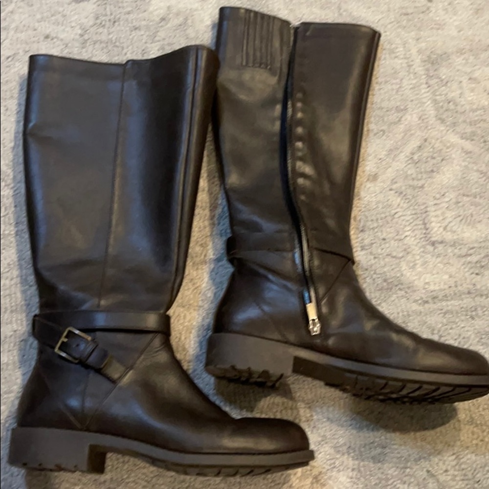 Cole Haan brown leather boots